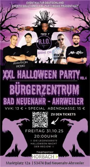Bewerbung der Halloweenparty