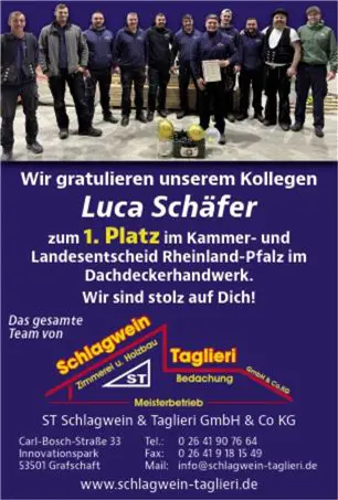Gratulationsanzeige Luca Schäfer