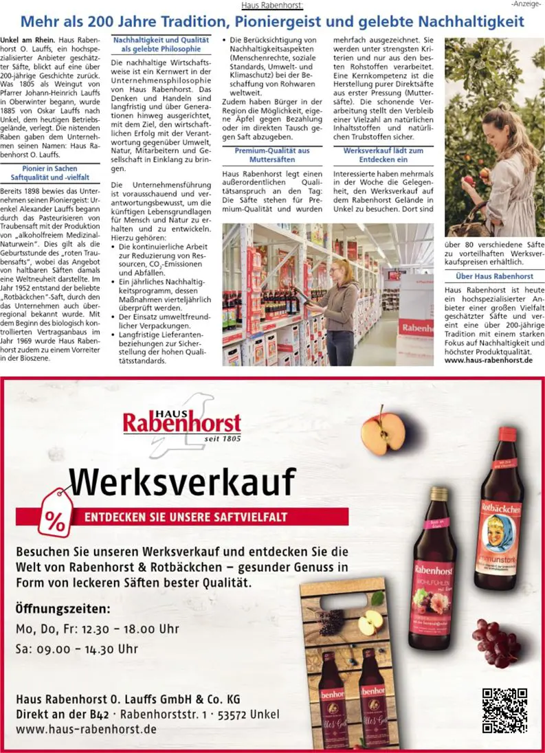 Herbst-PR-Special -Werksverkauf