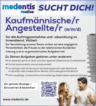 Stellenanzeige Kaufmännische/r Angestellte/r