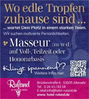 Stellenanzeige Masseur/in