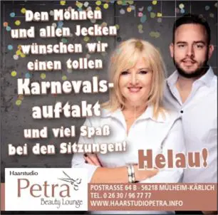 Karnevalsauftakt in Mülheim-Kärlich