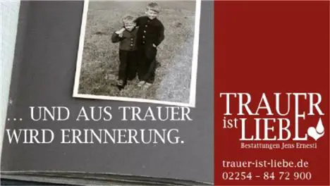 "Und aus Trauer wird Erinnerung" 