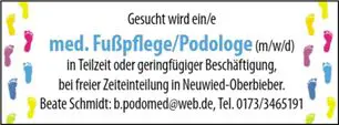 med. Fußpflege