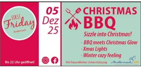 First Friday Anzeige Dezember