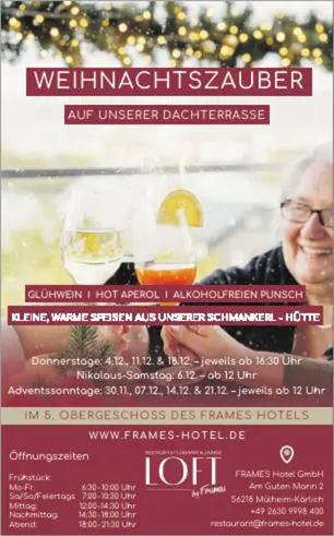 Weihnachten in der Region / Weihnachtszauber Dachterasse