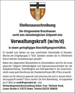 Verwaltungskraft (m/w/d)