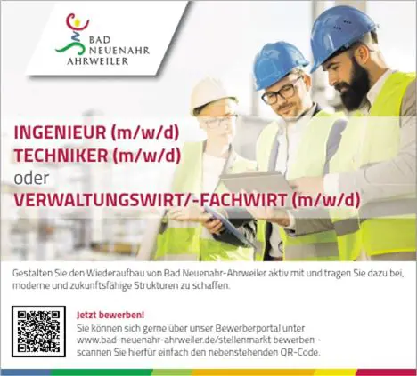 Stellenanzeige Ingenieur/Techniker/Verwaltungskraft