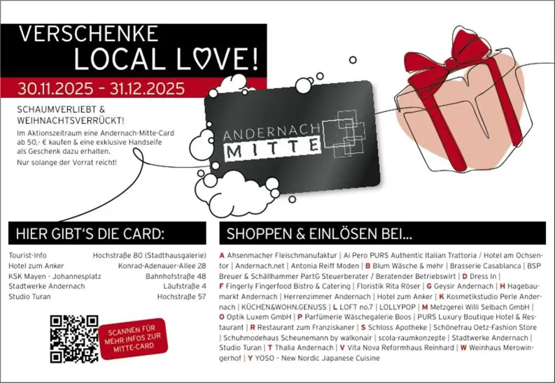 Weihnachten in der Region / Andernach Mitte Card