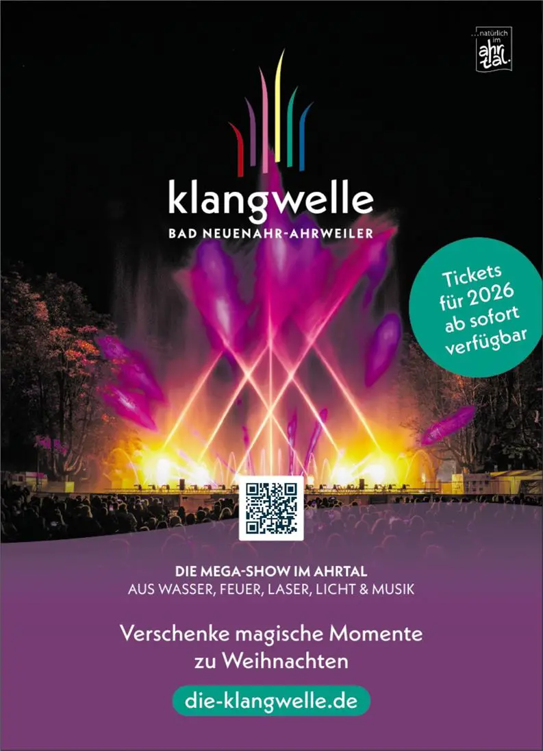 Kooperation Klangwelle 2026 - 1. Anzeige für Start Vorverkauf