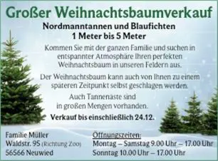 Weihnachtsbaumverkauf