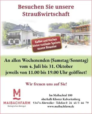 Imageanzeige Straußenwirtschaft
