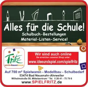 Anzeige Alles für die Schule