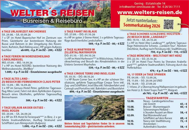 Sonderseiten 150 Jahre Sinziger Zeitung - Angebotsanzeige (Juli) 