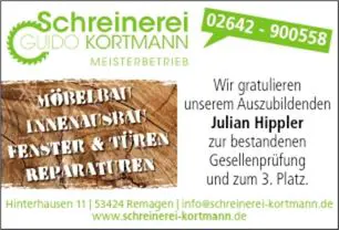 Lossprechung  Schreiner-Innung Kreis Ahrweiler