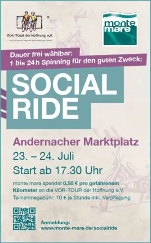 Anzeige Social Ride Sonderseite Vortour der Hoffnung 