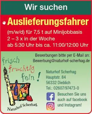 Suchen Auslieferungsfahrer 