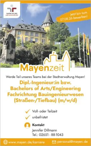 Dipl.-Ing. bzw. Bachelors of Arts/Engineering (m/w/d) 