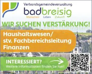 Stellenanzeige Fachbereichsleitung Finanzen 