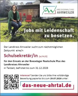 Stellenausschreibung Schulsekretär/in (w/m/d) Boeselager Realschule Plus 