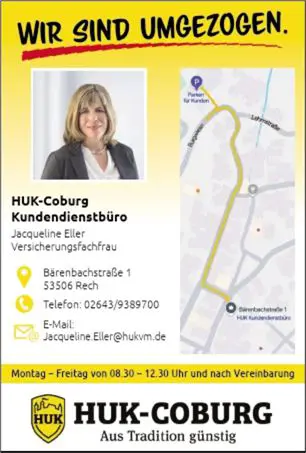 Neueröffnung HUK-Coburg Kundendienstbüro Mittelbar in Rech