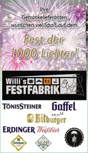 Anzeige Fest der 1000 Lichter