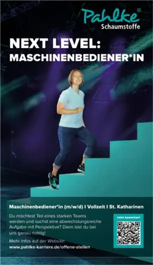 Stellenanzeige Maschinenbediener