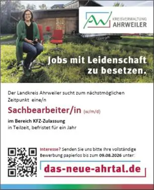 Stellenanzeige Sachbearbeiter KFZ-Zulassung