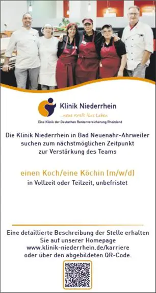 Stellenanzeige Koch/Köchin, 2. Anzeige "2+1 Aktion"