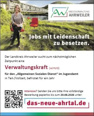 Stellenausschreibung 2026/063 Verwaltungskraft (w/m/d) 