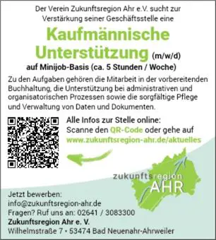 Stellenanzeige Kaufmännische Unterstützung 