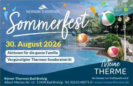 Sommerfest-Anzeige