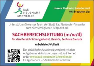 Stellenausschreibung Sitzungsdienst
