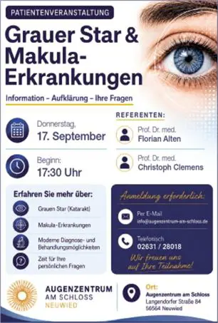 Anzeige Patientenveranstaltung
