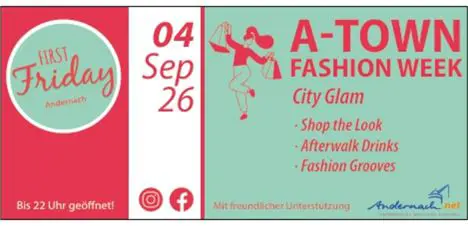 First Friday Anzeige für September