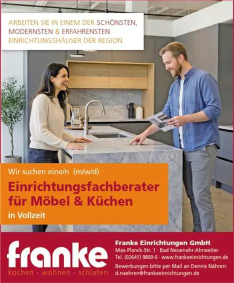 Einrichtungsfachberater (kostenlose wg. 2+1 Aktion)