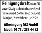 Reinigungskraft 