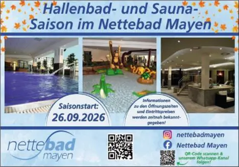 Hallenbad- und Saunasaison