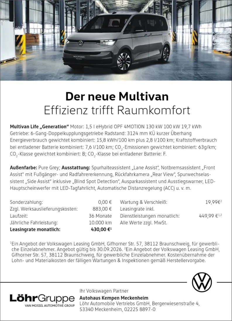 Fahrzeugangebot 