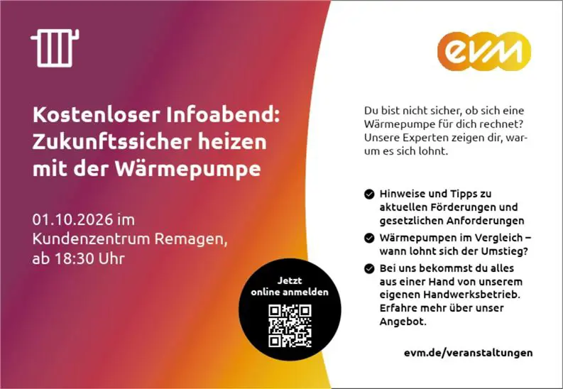 Bestellung Nr.: 4300003040-W100-606 / Infoabend Remagen