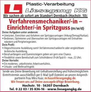 Verfahrensmechaniker / Einrichter