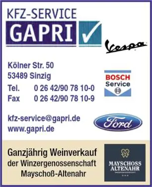 Sinziger Weinherbst