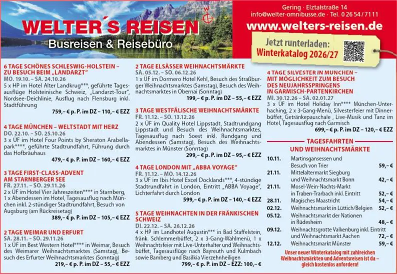 Angebotsanzeige (Oktober)