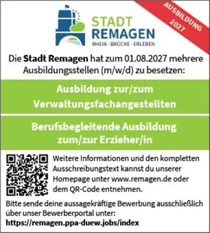 Stellenanzeige Auszubildende 2027