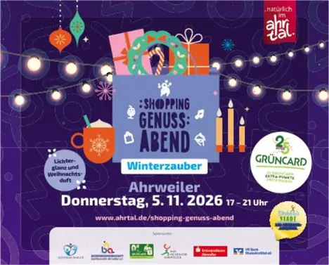 Shopping Genuss Abend Ahrweiler / o.B. Sponsoring