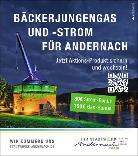 Anzeige Stadtwerke Andernach lt. Absprache mit Frau Jahnen-Kurtic