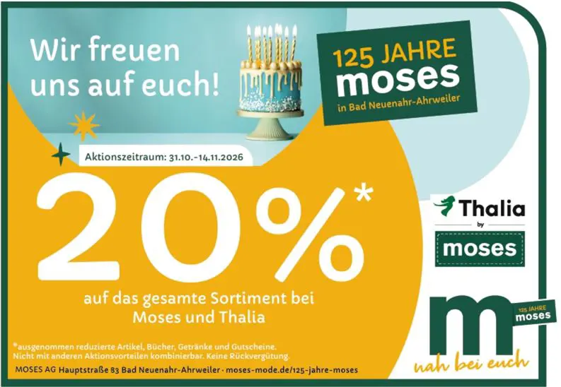 125-jähriges Jubiläum - Aktionsanzeige