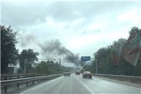 09.09.: A 61: Gefahr durch brennendes Fahrzeug