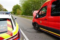 13.09.: Neuwied: Crash zwischen Feuerwehrfahrzeug und Auto