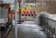 25.02.: Unterspülter Gehweg in Koblenz: Sofortmaßnahmen ergriffen